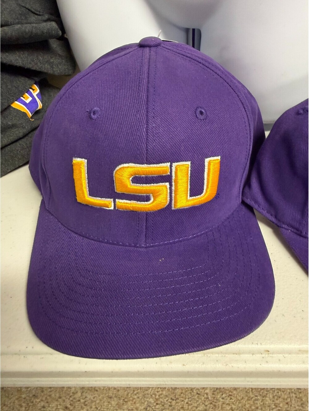 LSU Purple Adjustable Baseball Cap Hat Size One